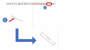 直線端点間または2点間の距離を拘束する