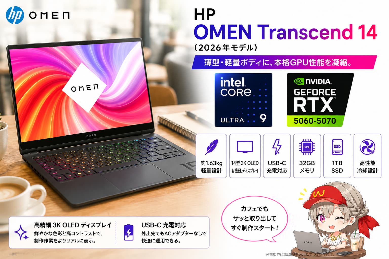 HP OMEN Transcend 14